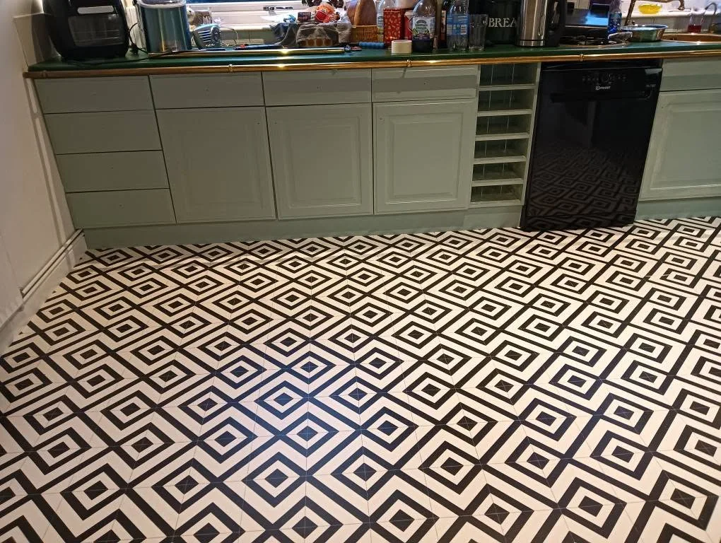 Patterned kitchen flooring